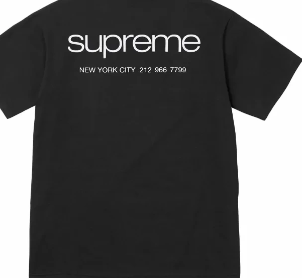 and 23FW sleeved NYC Black XL White Tee M L Store S Information Short 0626